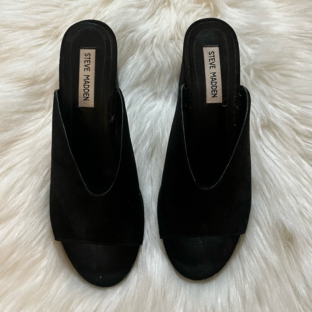 Steve Madden 2 inch Heels Women’s 6.5, black